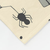 かわいいハロウィーンパターン フリースブランケット (角)