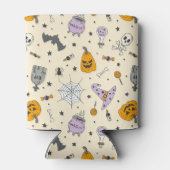 かわいいハロウィーンパターン 缶クーラー (裏面)