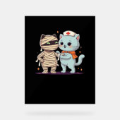 かわいいハロウィーンパルスマイラ&ナース猫オーバーサイズ アクリルサイン (正面)