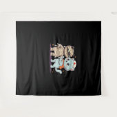 かわいいハロウィーンパルスマイラ&ナース猫オーバーサイズ タペストリー (正面(横))