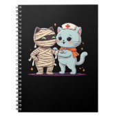 かわいいハロウィーンパルスマイラ&ナース猫オーバーサイズ ノートブック (正面)
