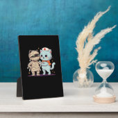 かわいいハロウィーンパルスマイラ&ナース猫オーバーサイズ フォトプラーク (側面)