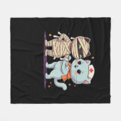 かわいいハロウィーンパルスマイラ&ナース猫オーバーサイズ フリースブランケット (正面(横))