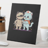 かわいいハロウィーンパルスマイラ&ナース猫オーバーサイズ 台座サイン (インサイチュ)