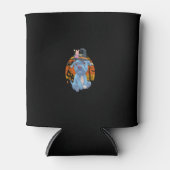 かわいいハロウィーンピブルウィッチピットブルドッグモマコスタム 缶クーラー (正面)