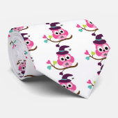 かわいいハロウィーンフクロウ ネクタイ (ロール)