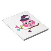 かわいいハロウィーンフクロウ ノートパッド (アングル)