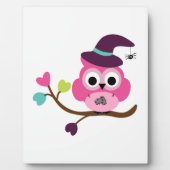 かわいいハロウィーンフクロウ フォトプラーク (正面)