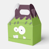 かわいいハロウィーンフランケンシュタインモンスター顔 フェイバーボックス (裏面サイド)