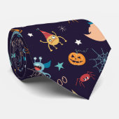 かわいいハロウィーンブモンスターズ幽霊スパイダースカボチャ ネクタイ (ロール)