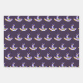 かわいいハロウィーンブラックキャットウィッチハットポーション ラッピングペーパーシート (正面2)