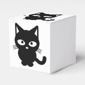 かわいいハロウィーンブラックキャット子猫 フェイバーボックス (正面サイド)