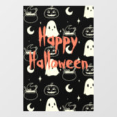 かわいいハロウィーンブー幽霊パターン ウィンドウサイン (シート)