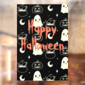 かわいいハロウィーンブー幽霊パターン ウィンドウサイン (シート2)