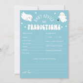 かわいいハロウィーンベイビーシャワーアドバイス&予測 招待状 (正面)