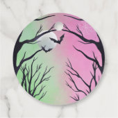 かわいいハロウィーンベイビーシャワーメッセージカード フェイバータグ (裏面)