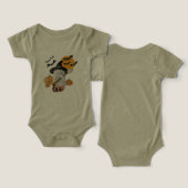 かわいいハロウィーンベビーの衣装 – BooGhostとカボチャ (デザイン正面&裏面)