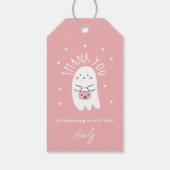 かわいいハロウィーンベビーシャワーメッセージカード ギフトタグ (裏面)