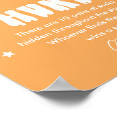 かわいいハロウィーンベビー靴下狩り赤ちゃんシャワーサイン ポスター (角)