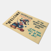 かわいいハロウィーンホンカスポンカス ドアマット (アングル)