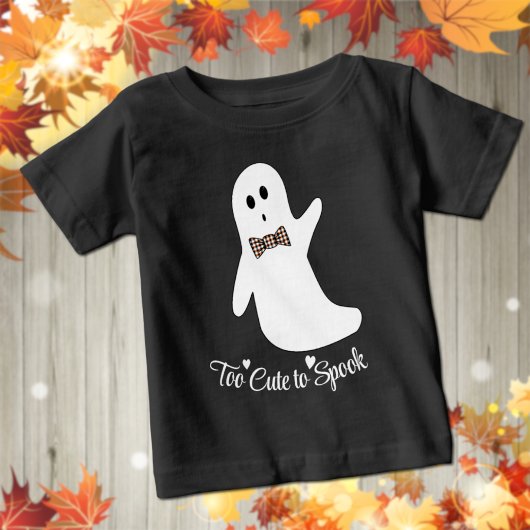 かわいいハロウィーンボーイ幽霊ベビーTシャツ ベビーTシャツ