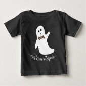 かわいいハロウィーンボーイ幽霊ベビーTシャツ ベビーTシャツ (正面)