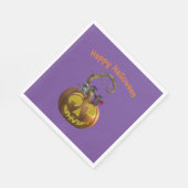 かわいいハロウィーンマウストリオ スタンダードランチョンナプキン (角)