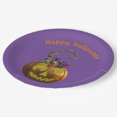 かわいいハロウィーンマウストリオ ペーパープレート (アングル)