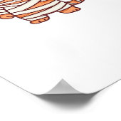 かわいいハロウィーンミイラクラシックネコT-Sh ポスター (角)