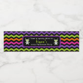 かわいいハロウィーンモンスターガールハローウィンパーティ ペットボトルラベル (シングルラベル)