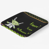 かわいいハロウィーンモンスターガールハローウィンパーティ ペーパープレート (傾斜あり)