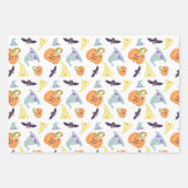 かわいいハロウィーンラッピング紙 ラッピングペーパーシート (正面2)