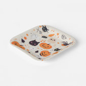 かわいいハロウィーン不気味なキラキラパーティー ペーパープレート (傾斜あり)