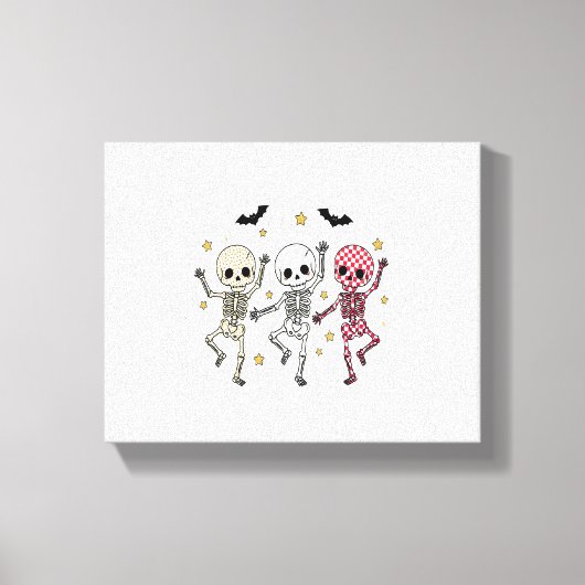 かわいいハロウィーン人形フクロウ キャンバスプリント (正面)