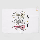 かわいいハロウィーン人形フクロウ ゴルフタオル (横)