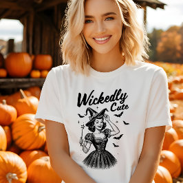かわいいハロウィーン女性のTシャツ Tシャツ
