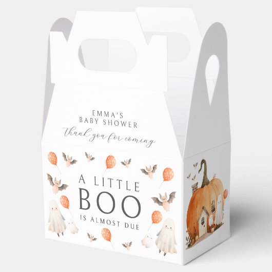 かわいいハロウィーン小さなブー赤ちゃんシャワー フェイバーボックス (オープン)