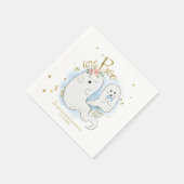 かわいいハロウィーン少年の赤ちゃんシャワー スタンダードカクテルナプキン (角)