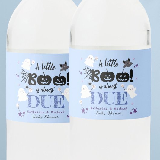 かわいいハロウィーン少年の赤ちゃんシャワー ペットボトルラベル