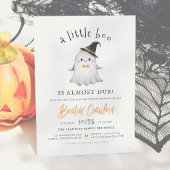 かわいいハロウィーン少年の赤ちゃんシャワー 招待状