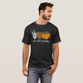 かわいいハロウィーン平和愛グノーム秋の女の子 Tシャツ (正面フル)