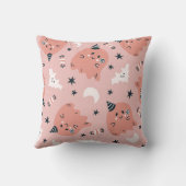 かわいいハロウィーン幽霊こうもりとキャンディ クッション (裏面)