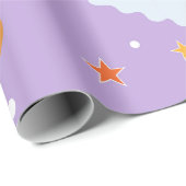 かわいいハロウィーン幽霊こうもりカボチャのギフト ラッピングペーパー (ロールコーナー)