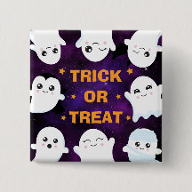 かわいいハロウィーン幽霊たちのトリックまたはトリート
