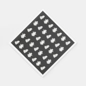 かわいいハロウィーン幽霊たち スタンダードランチョンナプキン (角)