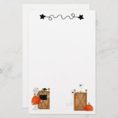 かわいいハロウィーン幽霊たち 便箋 (正面/裏面)