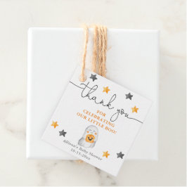 かわいいハロウィーン幽霊カボチャの赤ちゃんシャワー フェイバータグ