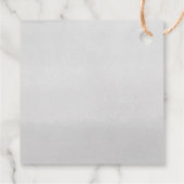 かわいいハロウィーン幽霊カボチャの赤ちゃんシャワー フェイバータグ (裏面)