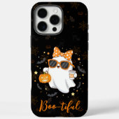 かわいいハロウィーン幽霊カボチャパーソナライズされたス Case-Mate iPhoneケース (裏面)