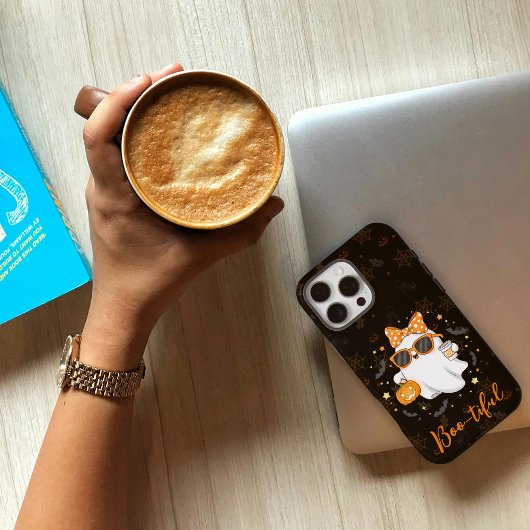 かわいいハロウィーン幽霊カボチャパーソナライズされたス Case-Mate iPhoneケース
